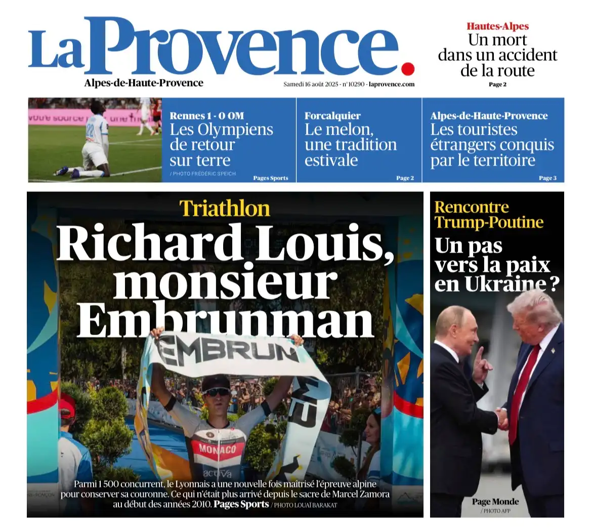 La Provence - 16 août 2025 - Richard Louis, monsieur Embrunman