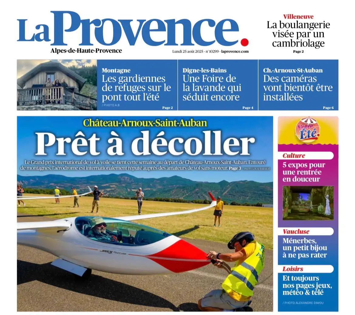 La Provence - 20 août 2025 - Prêt à décoller