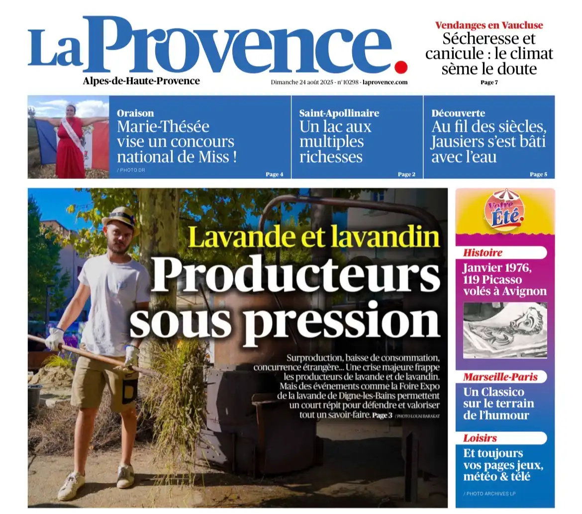 La Provence - 24 août 2025 - Producteurs sous pression