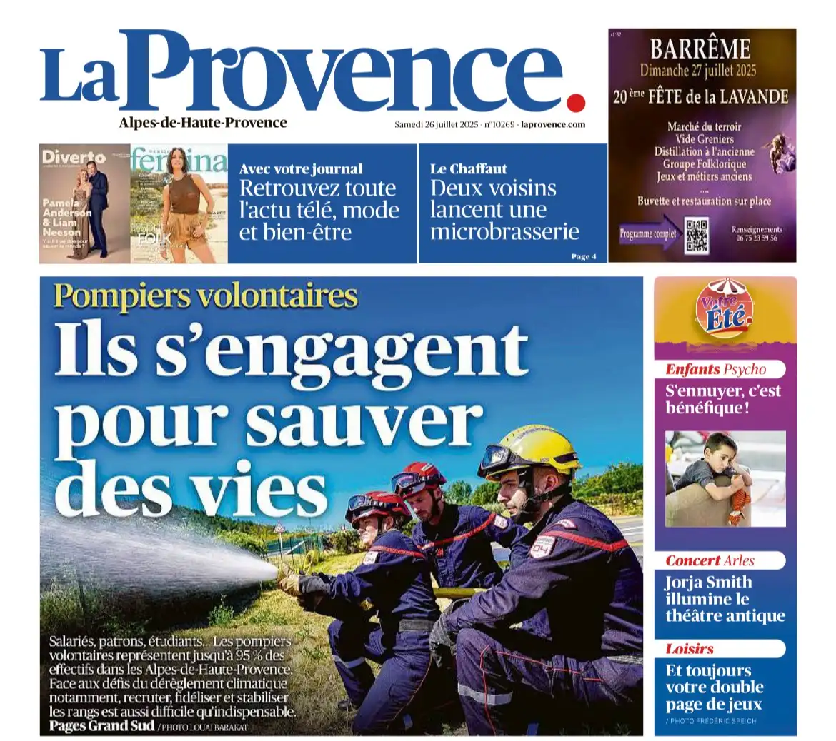 La Provence - 26 juillet 2025 - Ils s'engagent pour sauver des vies