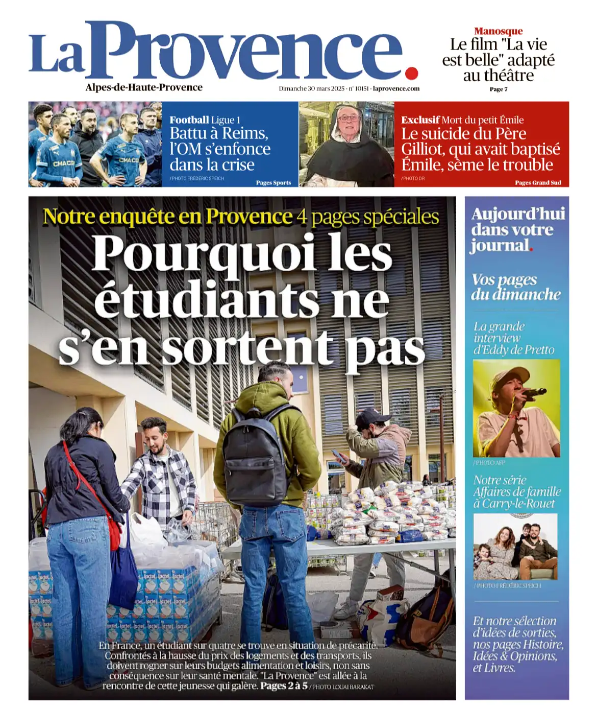 La Provence - 30 mars 2025 - Pourquoi les étudiants ne s'en sortent pas ?