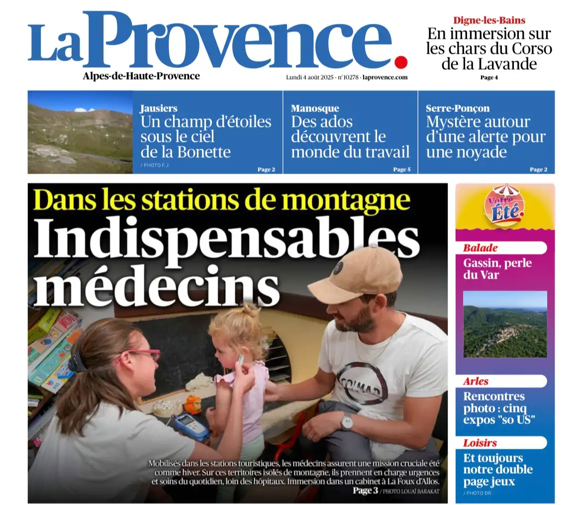 La Provence - 4 août 2025 - Indispensables médecins