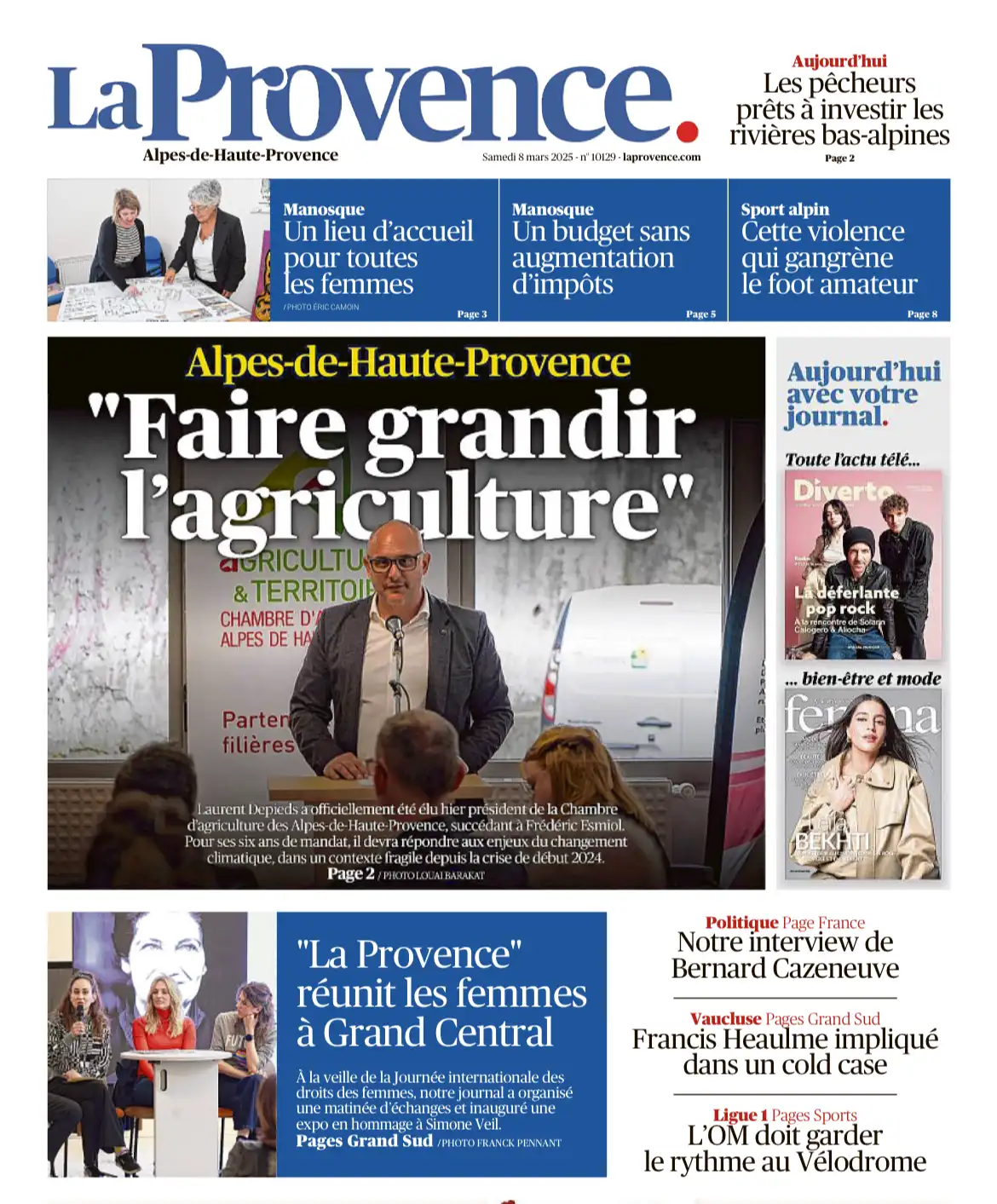 La Provence - 8 mars 2025 - "Faire grandir l'agriculture"