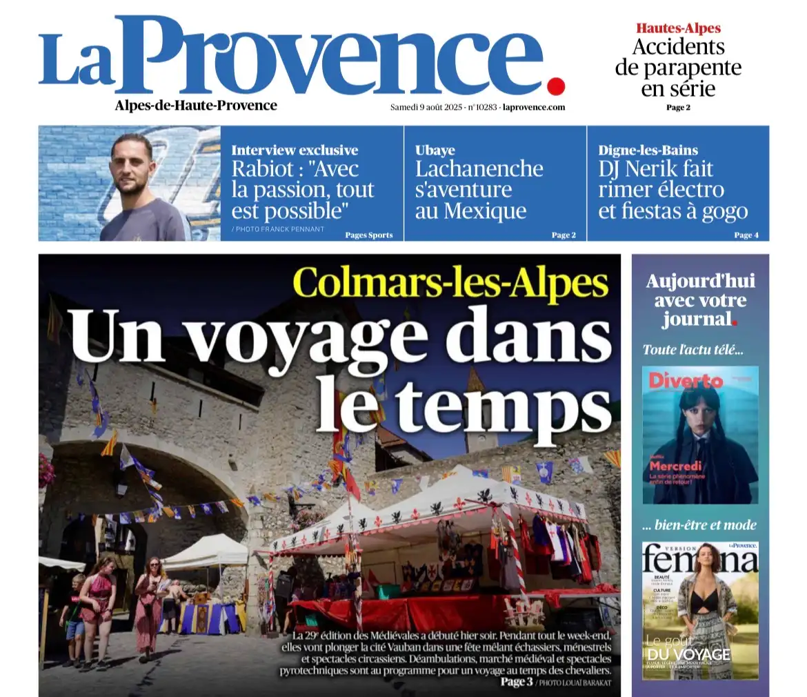 La Provence - 9 août 2025 - Un voyage dans le temps