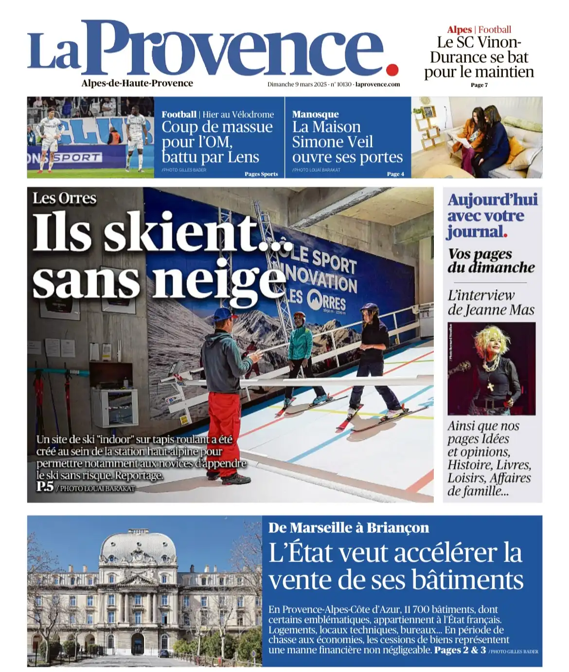 La Provence - 9 mars 2025 - Ils skient... sans neige