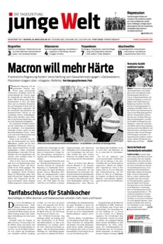 Junge Welt - Macron veut plus de fermeté